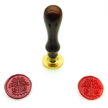 DIY Настроить Дерево Счастья двойная буква именной, буква штамп/уплотнение воск/Свадебный Воск печать на заказ приглашения