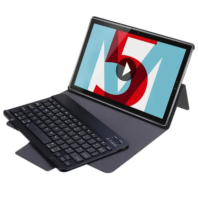 Cheap Portable Flip Detachable Bluetooth 3.0 Keyboard Stand Case Cover Tablet Holder for Huawei M5 10.8/10.8Pro(CMR-W09/AL09)