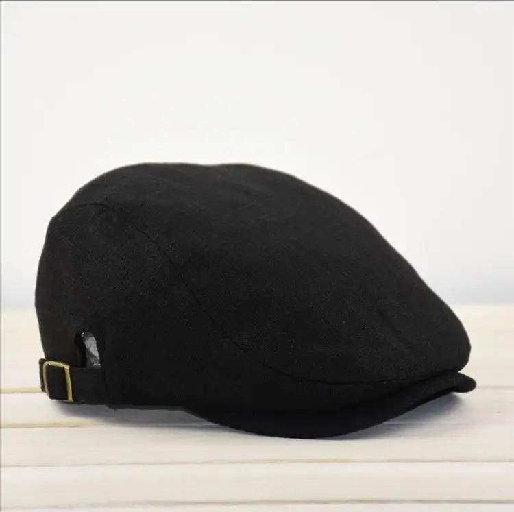 Мужская шапка размера плюс плюща, мужская шапка с большой головой на весну, лето и осень, кепка с газетным принтом высшего класса, льняная берет, кепка s M 55-59 см L 60-62 см