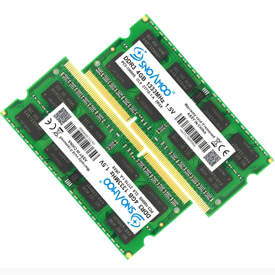 SNOAMOO ноутбук память DDR3 4 ГБ 8 ГБ 1333 МГц 1600 МГц PC3-10600S для ноутбука Память Ram ноутбук память SO-DIMM 1.5В гарантия SNOAMOO ноутбук память DDR3 4 ГБ 8 ГБ 1333 МГц 1600 МГц PC3-10600S для ноутбука Память Ram ноутбук память SO-DIMM 1.5В гарантия