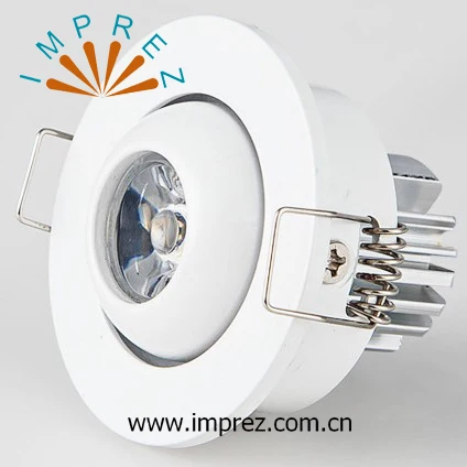 

free shipping 1W mini spot light reccessed AC85-265V 50*39mm LED down light mini downlight 2 years warranty