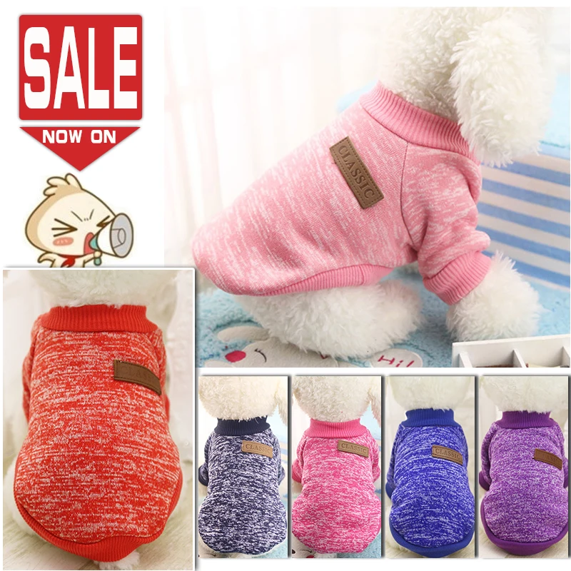 

Clothing for Dogs Sweaters Pet Warm Dog Clothes Chihuahua Winter Cartoon Soft Clothing for Small Dogs Cat Pet Wweater Tshirt XS