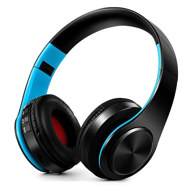 IceRay качество стерео Mp3 беспроводные Bluetooth наушники для телефона Поддержка SD карты с микрофоном - Цвет: black blue