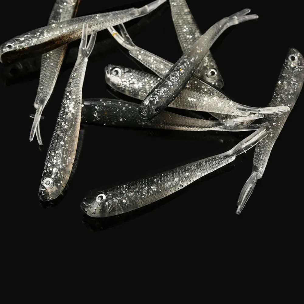 10 piezas señuelo suave silicona Tiddler Bait Fluke pescado pesca Minnow cuchara Jigs pesca ganchos 10 piezas señuelo suave silicona Tiddler Bait Fluke pescado pesca Minnow cuchara Jigs pesca ganchos