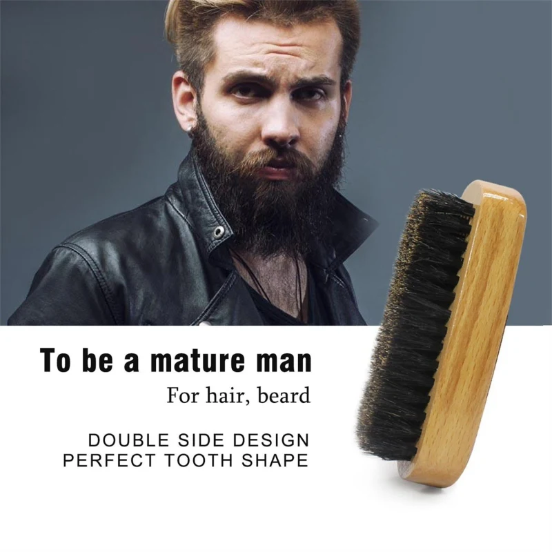 ALIVER для мужчин Усы Крем борода масло Шампунь комплект с расческой кисточки Сумка для хранения джентльмен