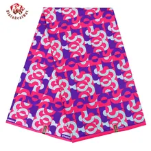 Полиэстер воск печатает ткань Анкара bintarealwax высокого качества 6 ярдов африканская ткань для вечерние платья FP6191