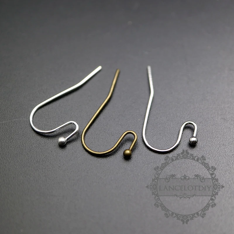 

12x21mm vintage brass bronze,silver,rhodium,gold kidney earrings hoop DIY jewelry findings supplies 1702152