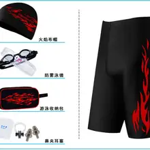 Быстросохнущие шорты для серфинга, Профессиональные плавки для плавания, мужские плавки с плавающим покрытием и очками