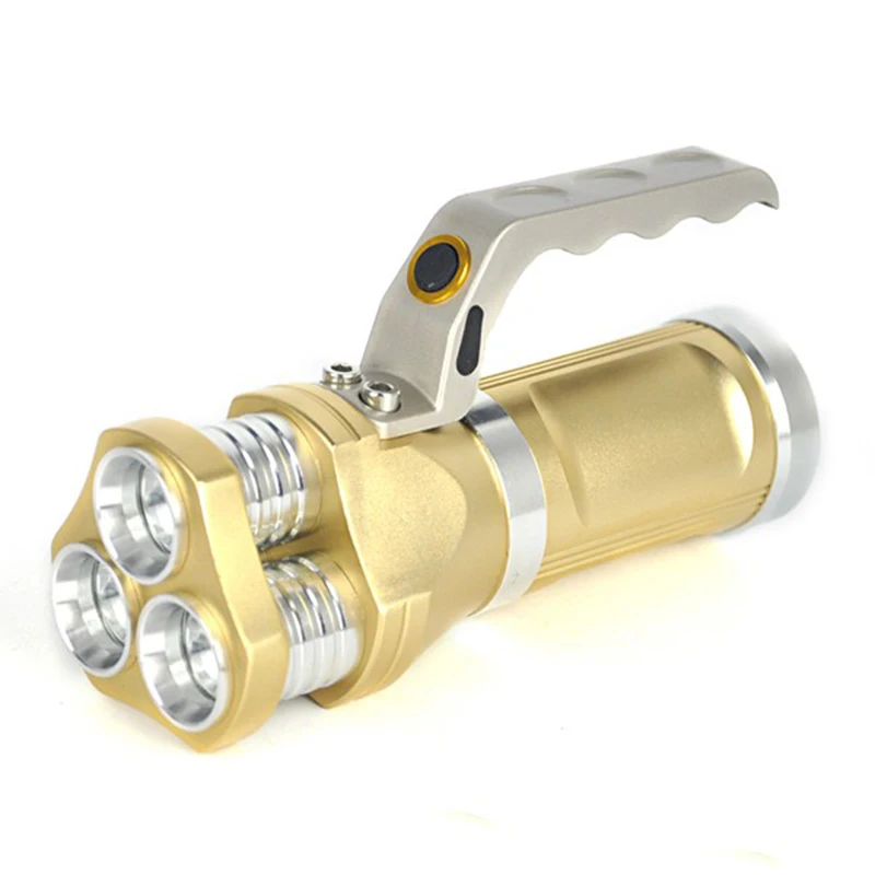 

New Tactical 3T6 6000LM 3x XM-L T6 LED Lantern Hunting Flashlight Torch Lamp 2 Modes Powered by 3x18650 Battery(Only Flashlight)