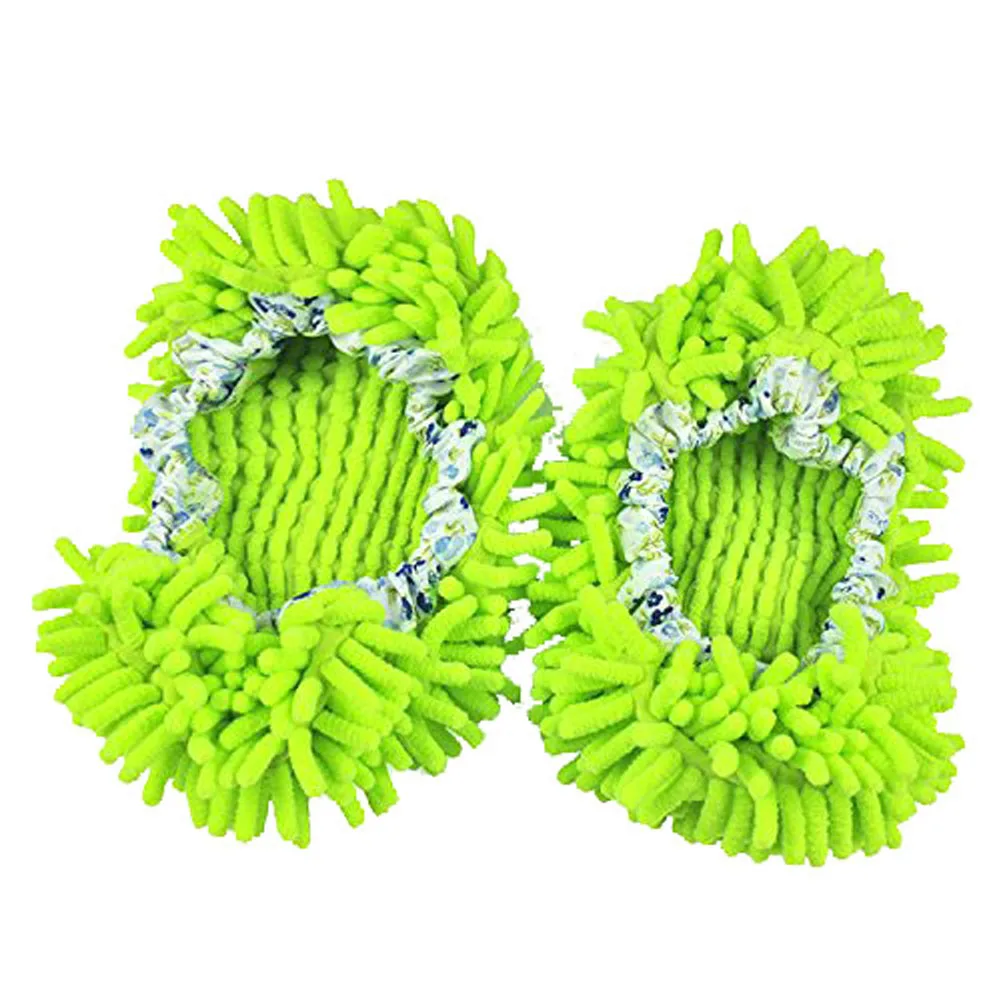 1 Pairs Comfortable Dust Mop Slippers Shoes Floor Cleaner