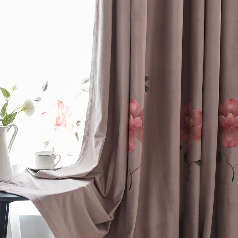 Франция живопись шторы для гостиная ручная роспись благородный кухня спальня тюль вуаль Sheer Индивидуальные MY123 #40