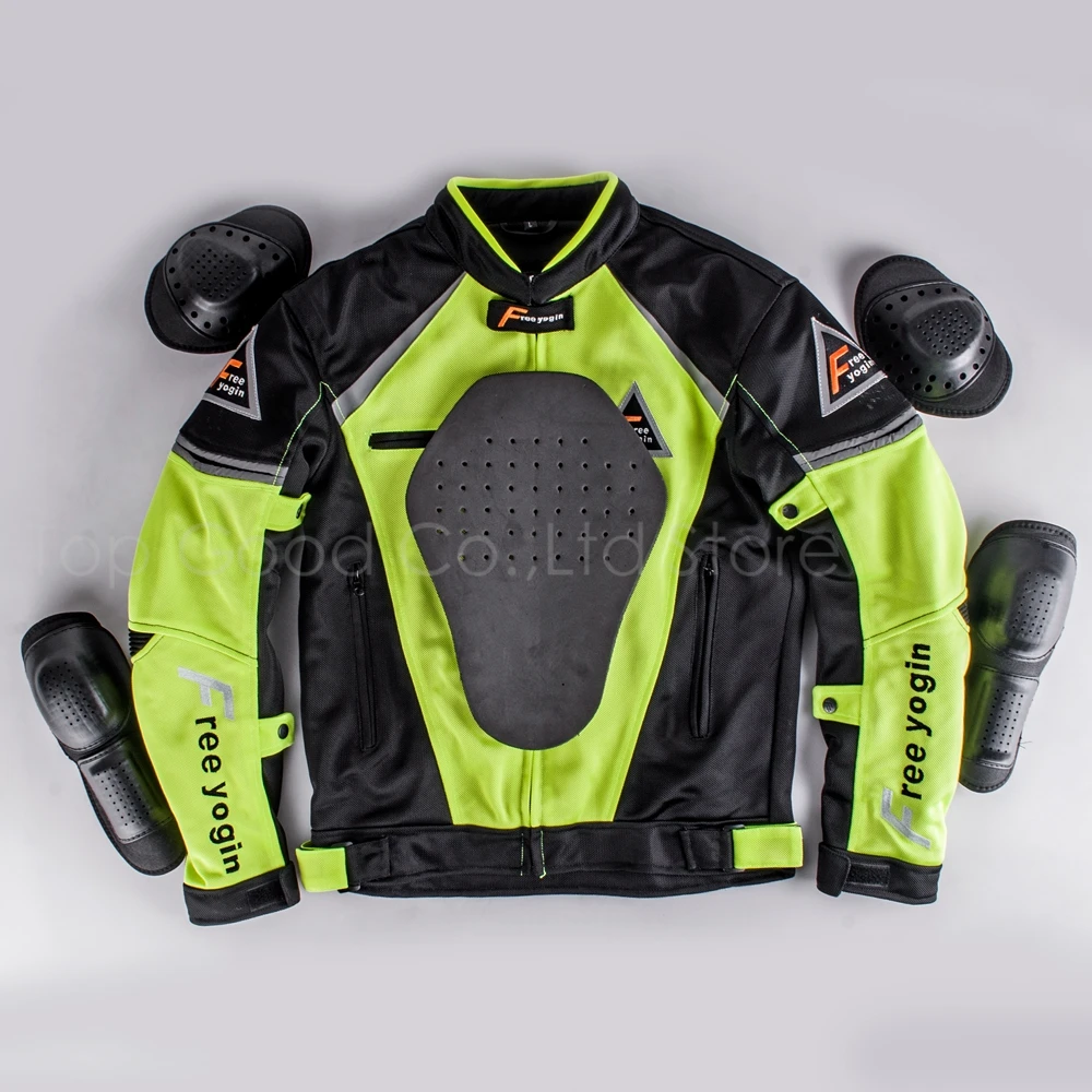 Top Good Motorcycles Jacket Summer Wear Breathable Mesh Fabric Hard Protective Overalls