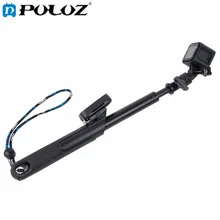 For Go Pro Accessories Smart Pole Handheld Monopod Selfie Stick with remote clip for GoPro HERO5 HERO4 Session HERO 5 4 3+ 3 2