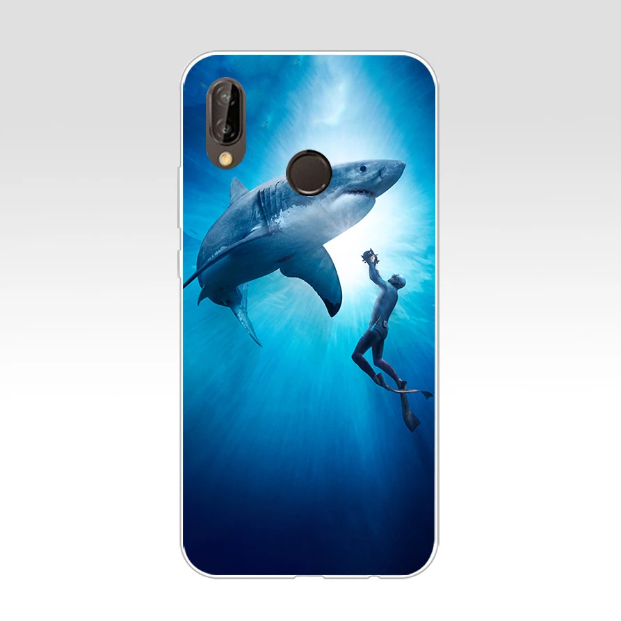 212WE ocean Whale Sharks fish Мягкий силиконовый чехол из ТПУ для Honor 10 huawei p 20 30 lite y5 2018 p30 Pro mate