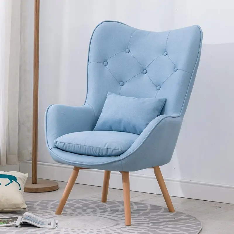Ленивый диван маленькая квартира современный минималистичный креативный диван для спальни нордическая Ткань балкон Досуг один диван стул - Цвет: style 3