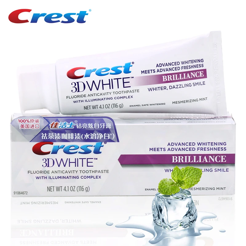 Aliexpress.com : Buy Crest 3D White Brilliance Advanced Oral Hygiene Whitening Toothpaste Teeth ...