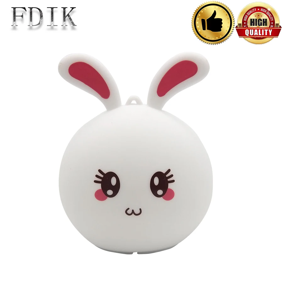 

DC4.5V USB Chargeable LED Night Light Rabbit Animal LED Lamp Bedroom Lighting Silicon Night Lights Baby Toy Cute Lovely Lamps