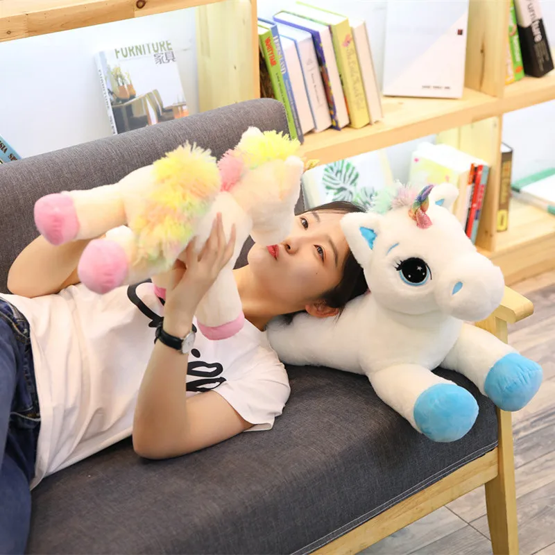 40/60/80cm Cartoon Large Plush Unicorn Stuffed Animal Toy Kids Sleeping Cushion Pillow Unicornio Baby Doll Kawaii Birthday Gift 40/60/80cm Cartoon Large Plush Unicorn Stuffed Animal Toy Kids Sleeping Cushion Pillow Unicornio Baby Doll Kawaii Birthday Gift