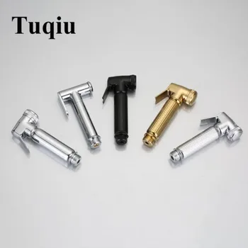 

High quality high pressure brass material round chrome gold bidet faucet gun