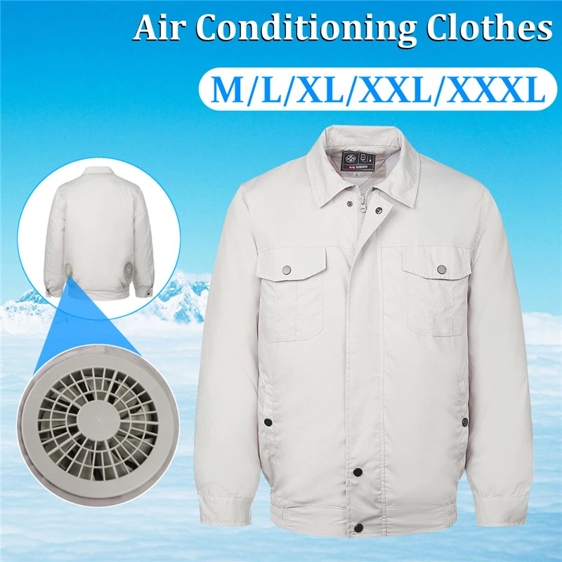 

Outdoor Air Conditioning Clothes Cooling Conditioned Fan Work Staff Jacket Summer Hot High Temperature Fishing Hunting