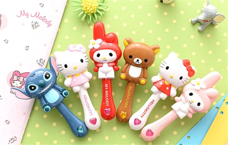 1 шт. hello kitty Melody Doraemon Rilakkuma, Детская щетка для волос, расческа, Антистатическая Расческа с воздушными ячейками, мультипликационный массажный инструмент Q Cute