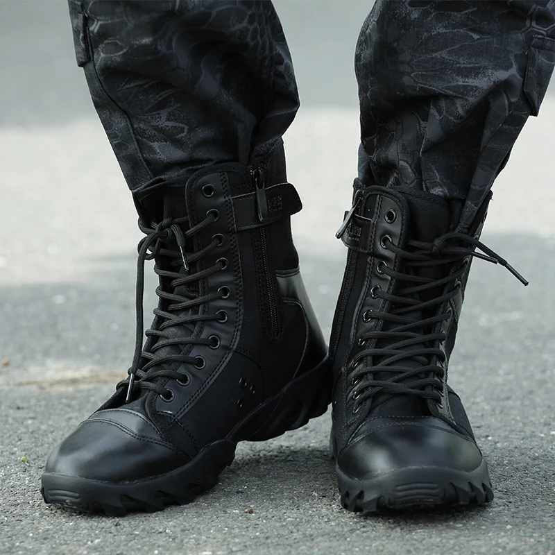 Botas de combate negras botas militares hombres zapatos al aire libre botas  tácticas de la Armada askeri bot army bot botas del ejército|boots  fringe|boot accessoriesboot pink - AliExpress