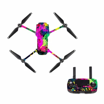 

[M0170] colorful for DJI Mavic Pro Decal Skin Sticker Drone Body + Remote Controller + 3 Battery Protection Film Cover