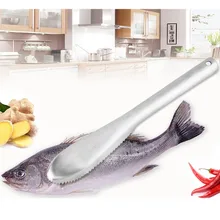 Кухня инструмент Нержавеющая сталь в виде рыбьей чешуи; щеточная Очистительная рыбьей чешуи скребок очиститель, для удаления чешуи Скиннер для снятия зубного камня Для рыбалки