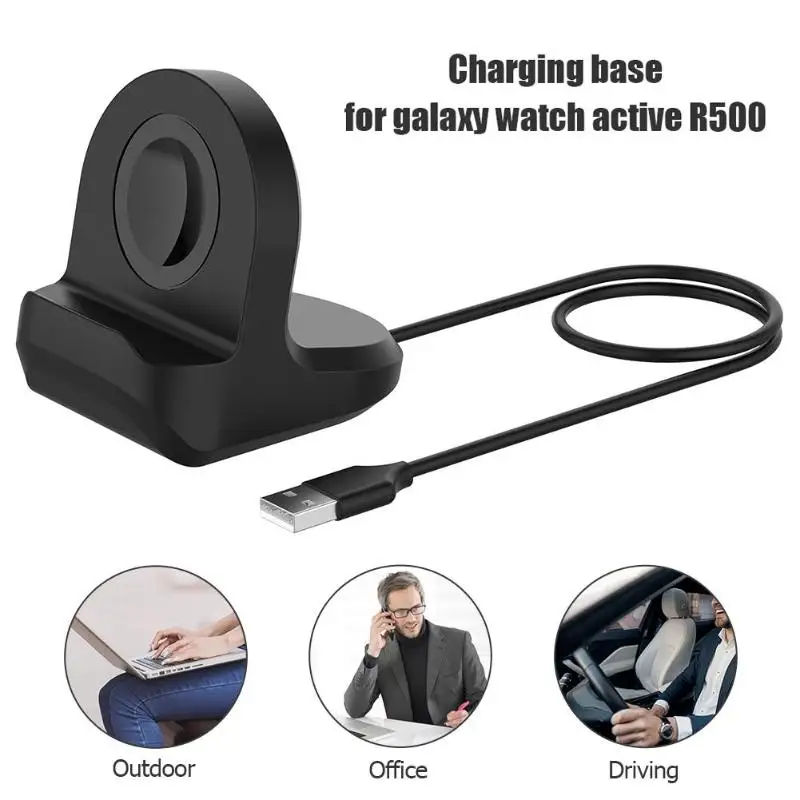 

Silicone Charging Stand Dock Cable for Samsung Galaxy Watch Active 40mm R500 Smart Watch Charger Holder for Active 40mm R500 new