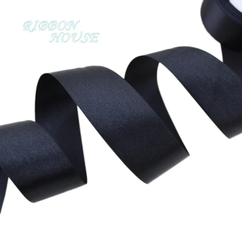 Black Satin Ribbon satin ribbons ribbon decoration ribbon supplies christmas ribbon Gift Wrapping Christmas ribbons