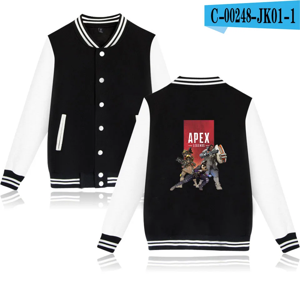 APEX LEGENDS Battle Royal Sweatshirt Game Women Men Hoodies Streetwear Hip Pop Punk Baseball Jacket Tracksuit | Женская одежда