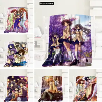 

Custom Clannad Anime 01 Blanket Flannel Fabric 120X160cm,150X180cm,175X200cm Sofa Bed Throw Blanket Adult Warm Blanket