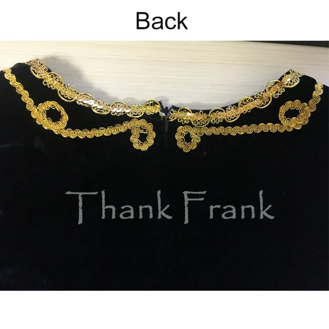 Boys Prince Ballet Top Custom Made Available Men Long Sleeve Gold Sequin Trim Dance Costume C414 -