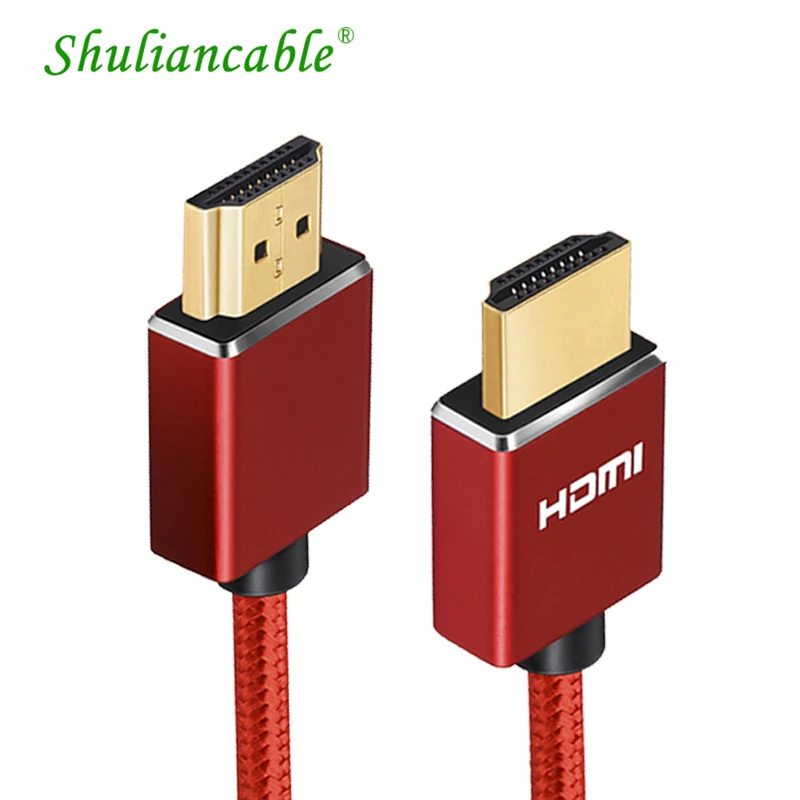 Shuliancable HDMI Cable hdmi to hdmi cable High Speed 1.4 3D 1080p cabel hdmi for HD TV Box Xiaomi Projector PS4 Cable HDMI5m