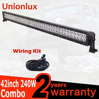 

Straight 42 Inch 240W LED Work Light Bar for Offroad Boat Car Truck 4x4 4WD SUV ATV UTE Fog Driving Lamp