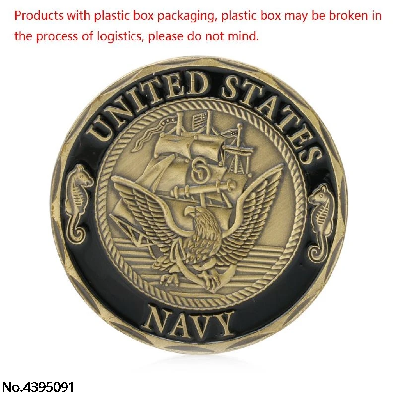 

Gold Plated U.S. Navy Shellback Crossing the Line Sailor Commemorative Coin Gift