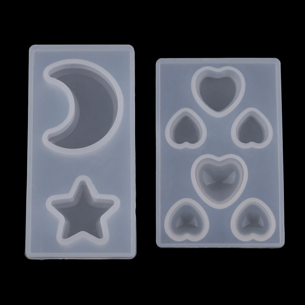 DIY Assorted Shapes Cat,Bear Paw,Moon,Star Style Sugar Craft Silicone Moulds Cake Decor Baking Accessory Chocolate Soap Molds 3D