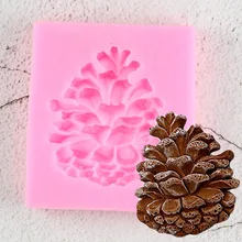 Molde de Silicone Fondant Decoração Moldes Dos Doces de Nozes de Pinho Cone DIY Molde Sabão Geléia de Chocolate Bolo Ferramenta de Cozimento Decorativos
