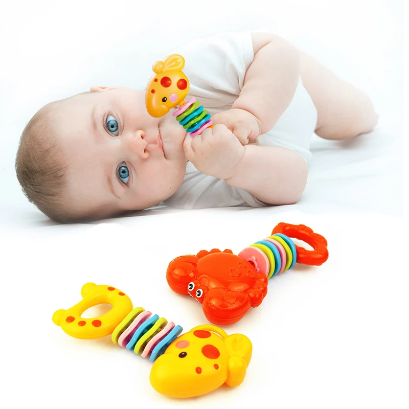 

Crab Shrimp Style Baby Teether Pacifier Cartoon Teething Free Infants Tooth Toys Gift for Infant Chewing Baby Toys 0 12 Months
