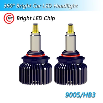 

High quality 3D LED chips 9000lm/set H1 H7 9005 hb3 9006 hb4 high beam automotive headlight LED 6000K 12V H8 H9 H11 H3 fog lamps