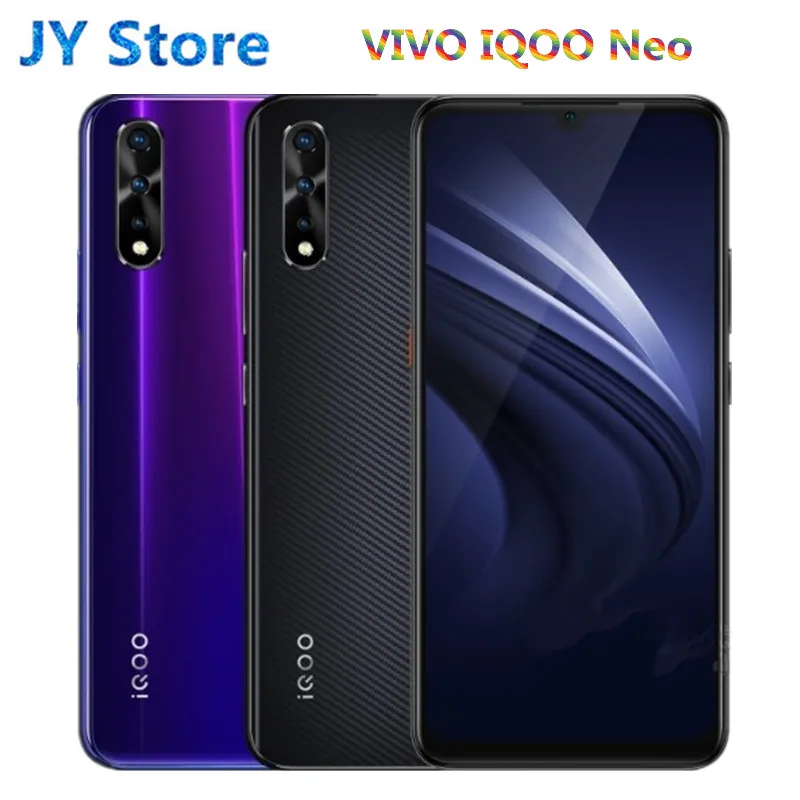 

vivo iQOO Neo Mobile Phone celular 8GB 128GB 6.38" Snapdragon 845 Octa Core 3 Cameras 4500mAh Smartphone 22.5W Flahsing Charge