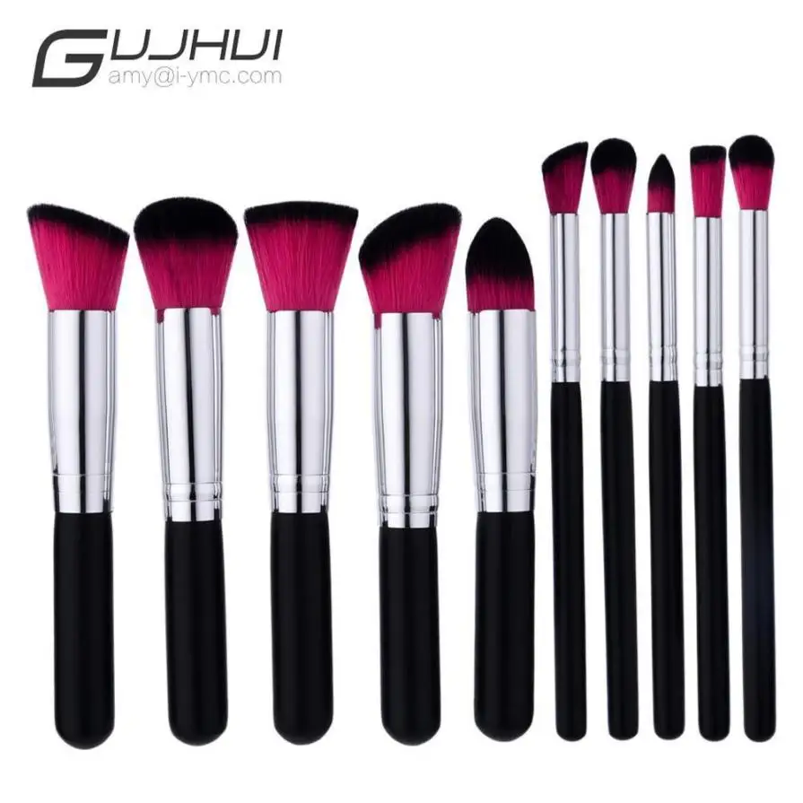 Make Up Brushes  10PCS  Make Up Foundation Eyebrow Eyeliner Blush Cosmetic Concealer Brushes Drop Shipping 2018a5