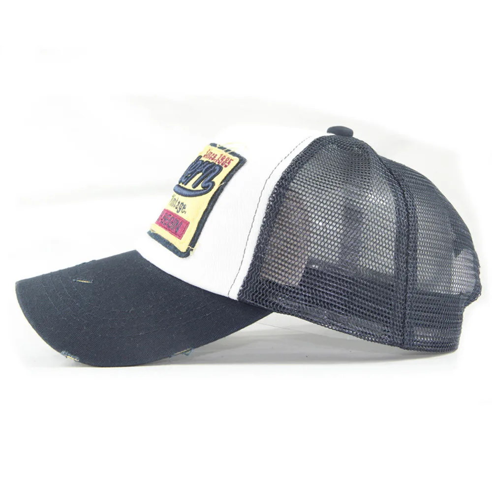 Вышитые летние кепки сетки головные уборы для мужчин и женщин повседневные шляпы Хип Хоп Бейсболка s женские шляпы Модные летние шляпы для девочек