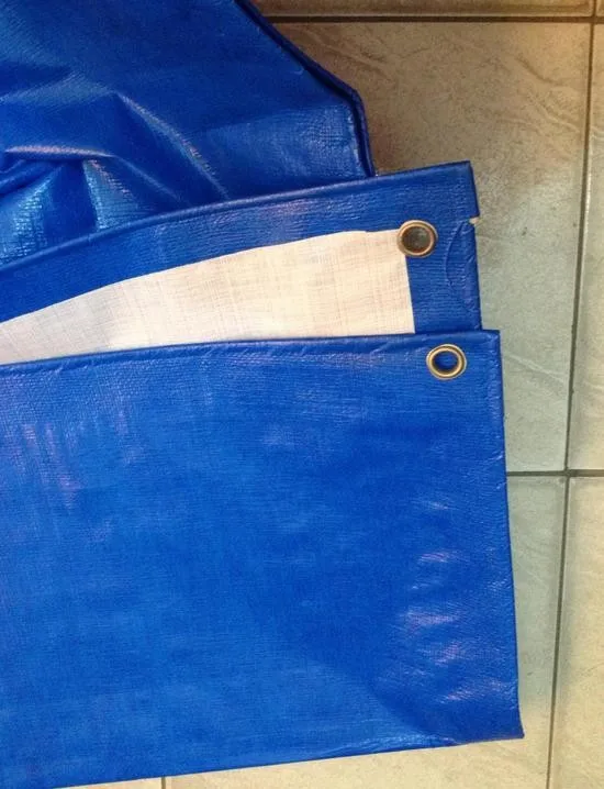 Customize 2mX3m Blue and white outdoor cover, waterproof canvas, tarps