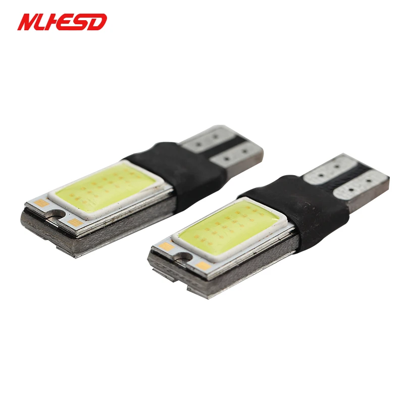 

100 pcs T10 LED 194 168 W5W High Quality COB Interior Bulb Light Parking Backup Brake Lamps Cars Auto Led Bulb White red blue