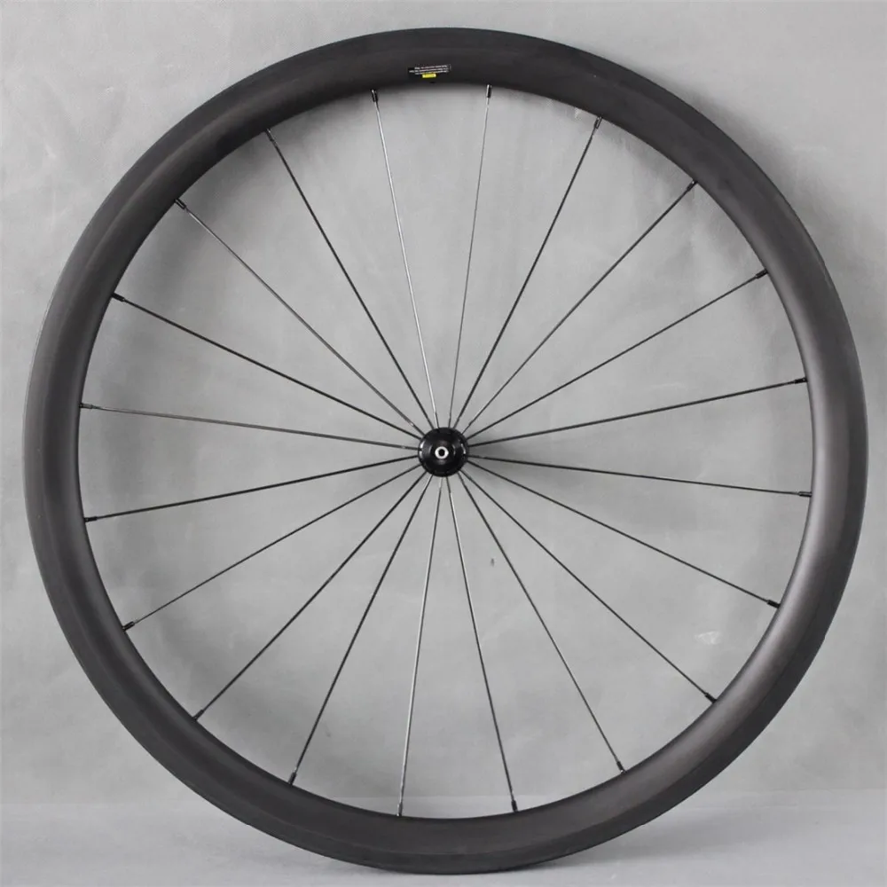 Sale ICAN 40mm clincher carbon wheels 700c carbon hub road bike wheelset 27mm width Basalt surface bicycle wheel W40C 8