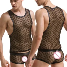 Мужской сексуальный фитнес Забавный Танк TopsGay мужская майка для занятий бодибилдингом нательные майки модные брендовые черные клетчатые, в сетку