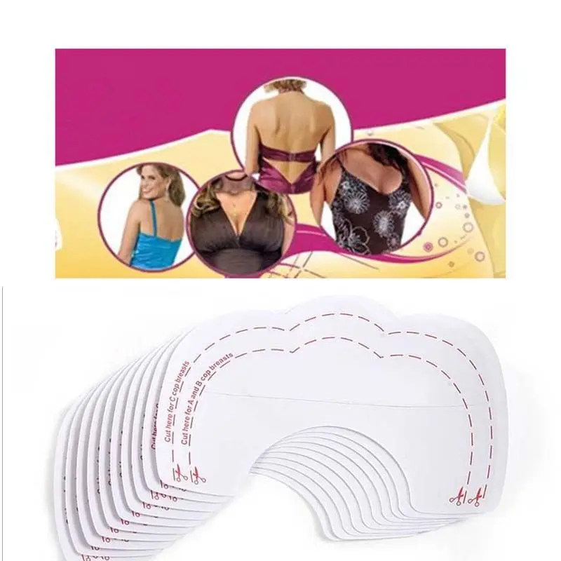 10Pcs Invisible Push Up Shaping Patch Brust Bust Einfugen Spaltung 