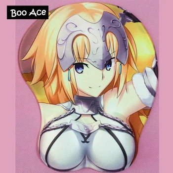 

Fate Saber Joan of Arc Anime 3D Oppai Mouse Pad Wrist rest