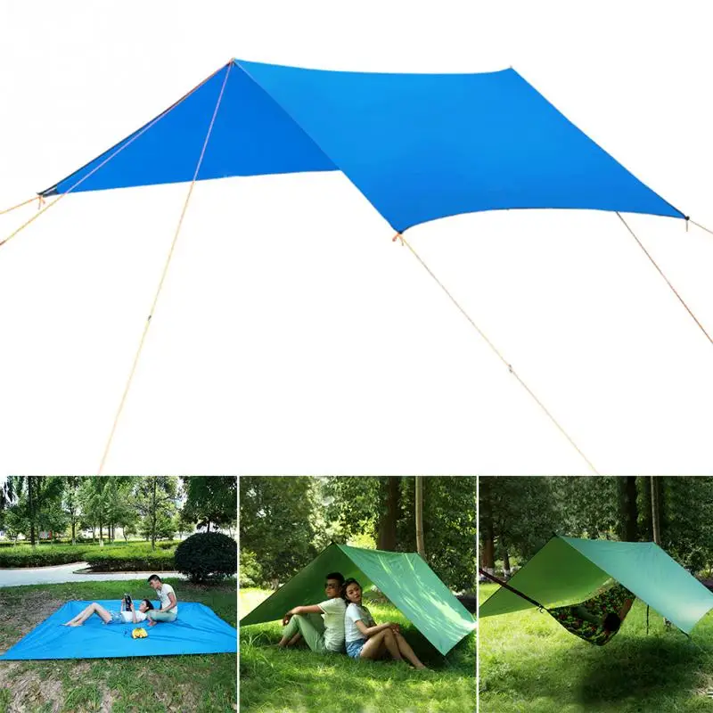 خفيفة المظلة ارتداء مقاومة متعددة الوظائف خيمة قماش القنب التخييم المأوى القماش ظلة حصيرة ل أرجوحة في الهواء الطلق المشي الشاطئ